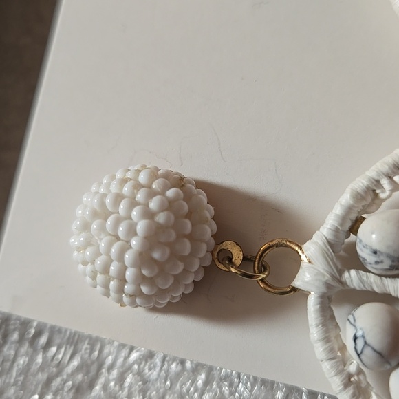 Elegant White and Brown Earrings Set of 2 - Picture 6 of 17